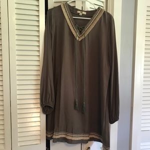 Adorable Army Green Boutique Dress